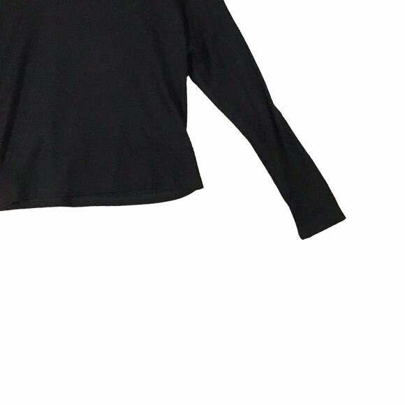 RDI Women’s Large Black Waffle Knit Thermal Crewneck Pullover - Picture 14 of 16